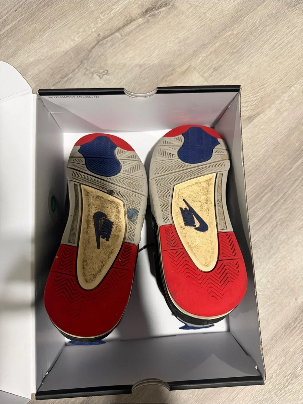 Jordan Men’s Black/Blue Basketball Sneakers with Red Accents